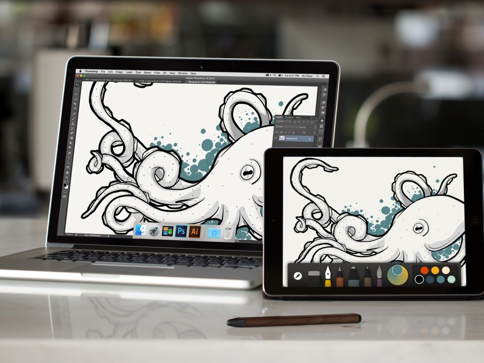 Pencil 53 สามารถใช้งานร่วมกับ Adobe App ได้แล้วครับ